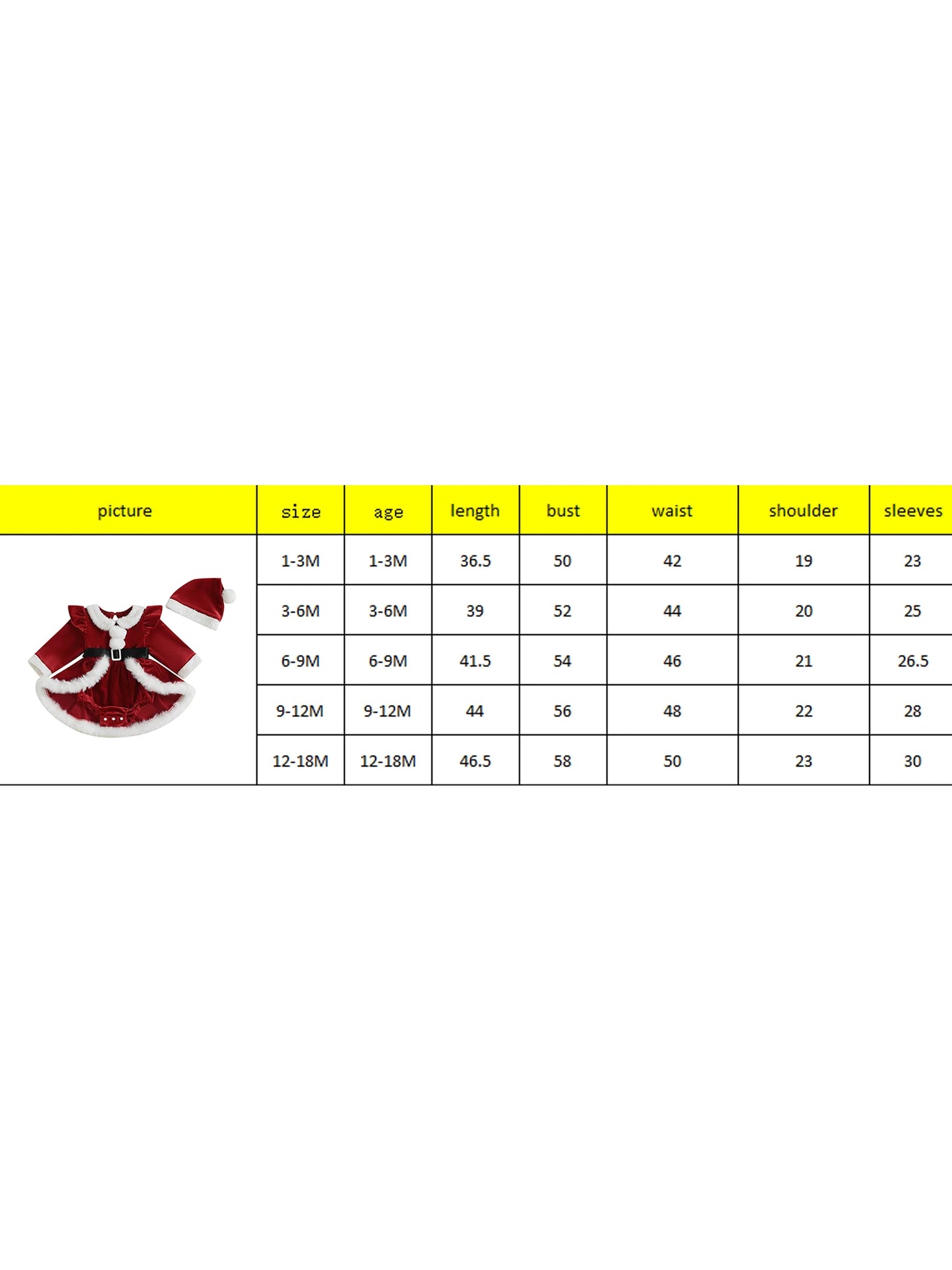 Citgeett Winter Christmas Infant Baby Girls Bodysuit Dress Plush Patchwork Long Sleeve Jumpsuits Cute Santa Hat Set Outfits