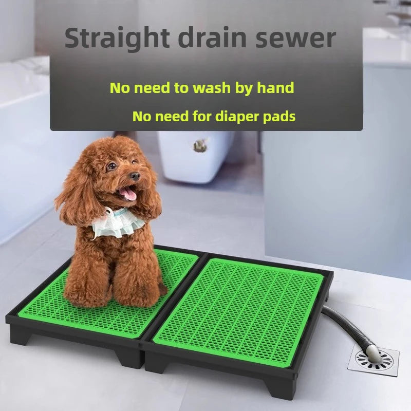 Pet Toilet with Baffle Flushing Water Directly Discharged Sewer Pet Cleaning Products Accessories Cats Dogs Rabbits Toilet