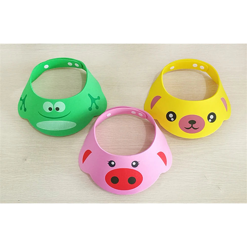 Baby Shampoo Cap Adjustable Kids Infant Ear Protection Shampoo Cap Cute Bathing Visor Wash Hair Hat Children's Protect Eyes Hair