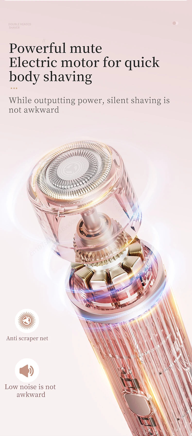 Electric Razor for Woman Bikini Trimmer Body Epilator Women Electric Shaver for Private Area Underarm Legs Facial Hair Removal