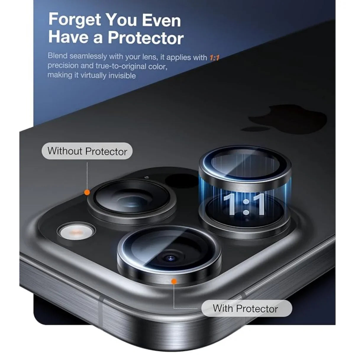 For iPhone Air Original AR AF Anti-Fog Tempered Glass Camera Protector Film Black Silver Grey Golden