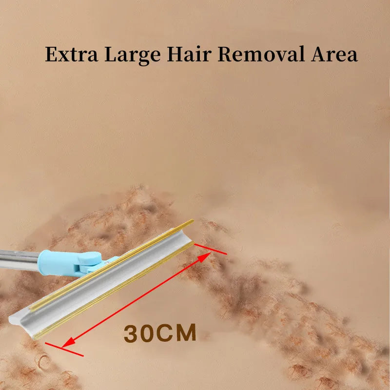 Pet Hair Remover Set Fluff Removal Tool Metals Telescopic Handle Rug Rake Dog Cat Hair 180° Rotation Carpet Shave Pet Products