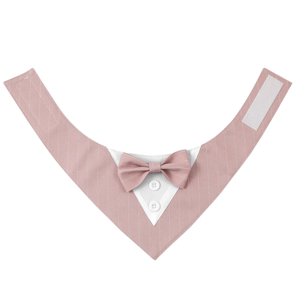 Sucado Handsome Wedding Pet Dog Bandana Elegant Suit Bowtie Luxury Triangular Scarf Collar Engagement Party Gifts Accessories