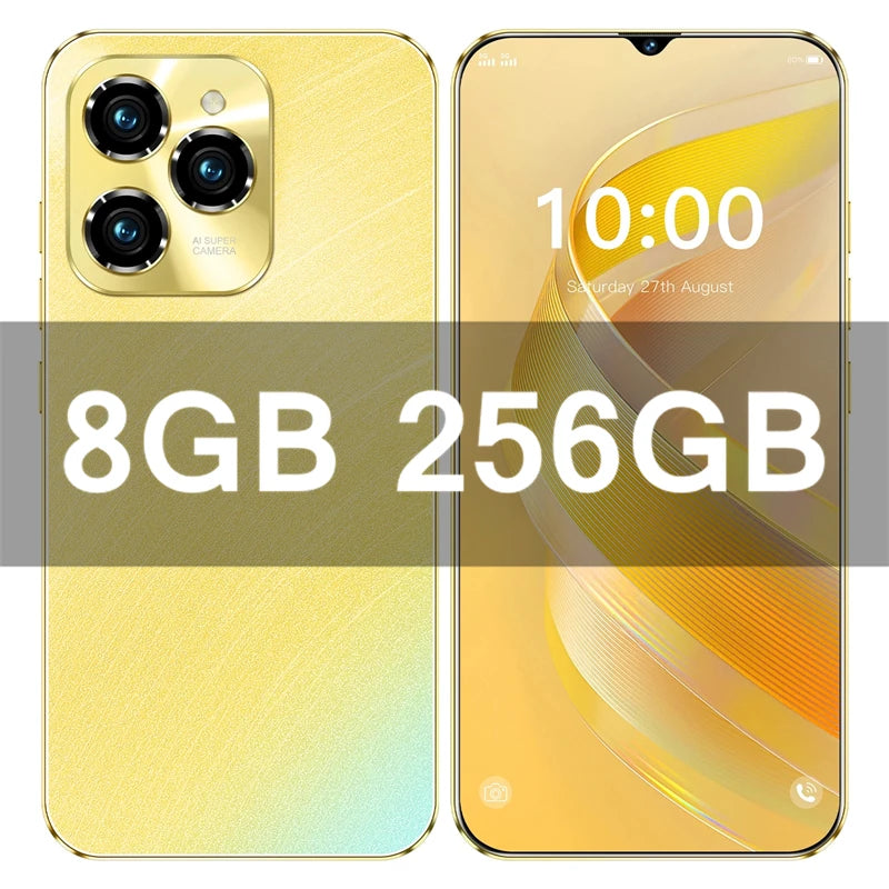 HOT 2026 NEW Original For 40 Pro Brand New 6.8 inch Full Screen Smartphone 4G 5G Cell Phone 6800mAh Mobile Phones Global Vers