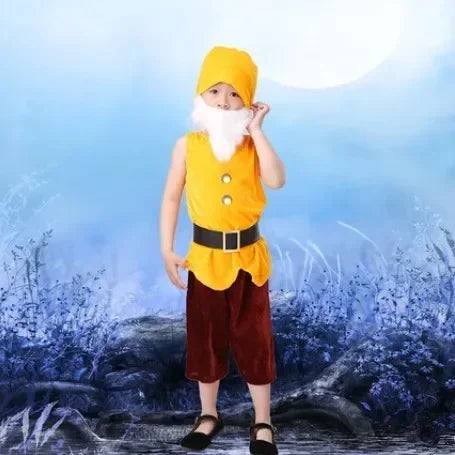 2025 Halloween Carnaval Cosplay vêtements noël Performance sept nains Costume pour enfants Costumes de noël pour enfants