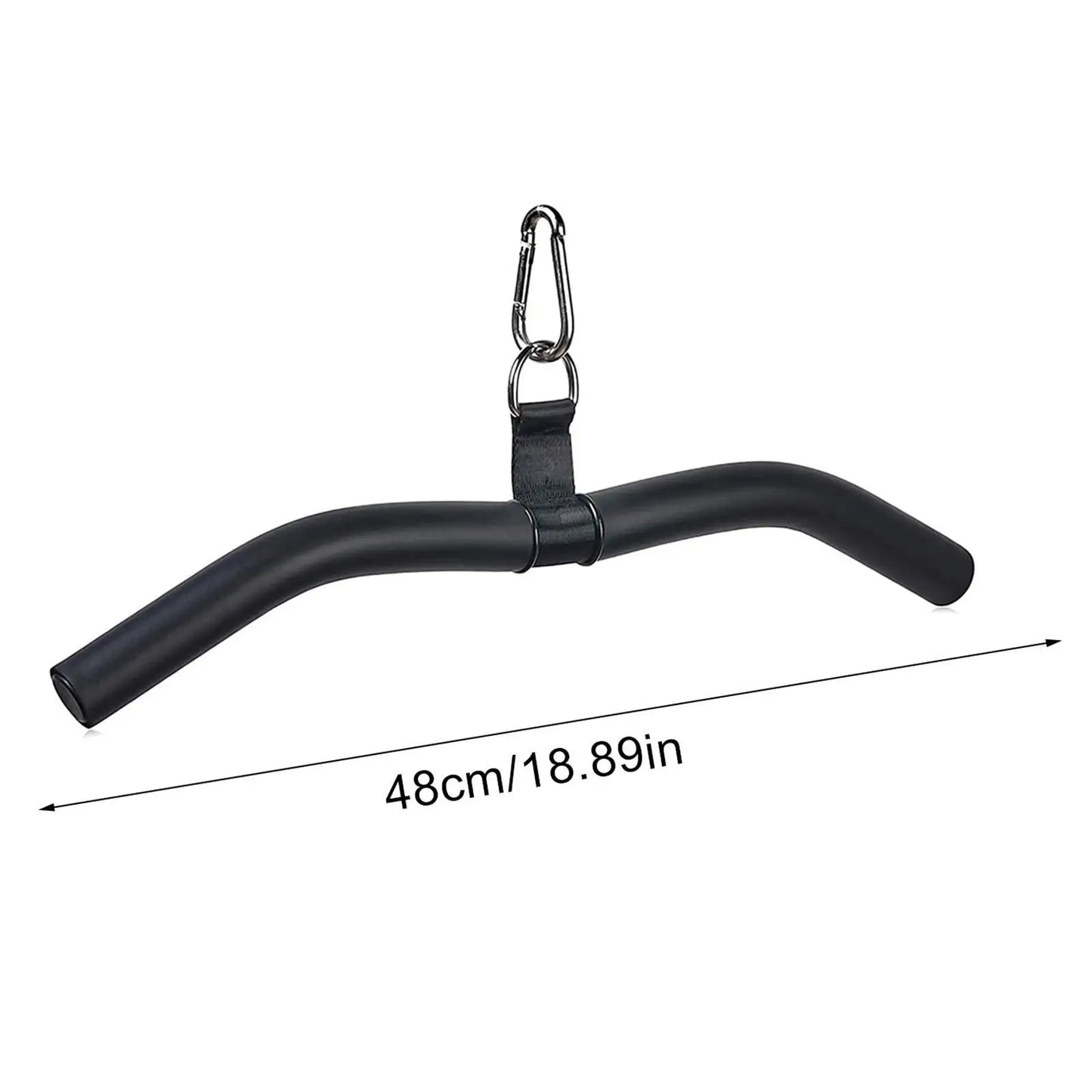 LAT Bar Cable Machine Attachment, Curl Pulldown Bar with Full Rotation and