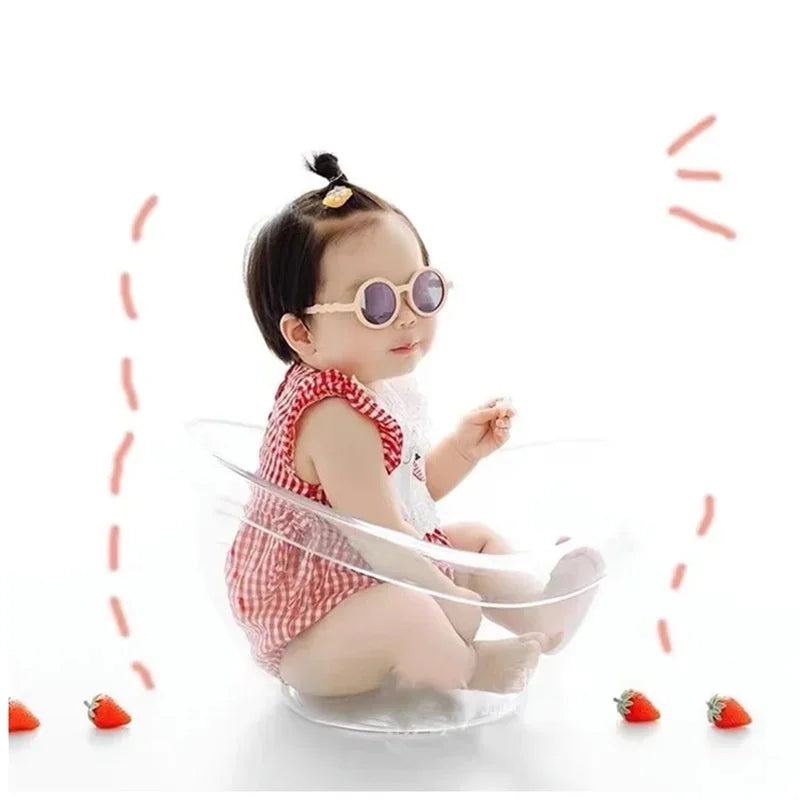 Newborn Photography Props Transparent Bathtub Bucket Baby Photography Furniture Boy Girl Boy Fotografie Accessoires Posing Props