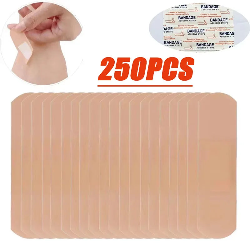 50/100/300/500Pcs First Aid Bandage Adhesive Plaster Wound Hemostasis Sticker Band Aid Stickers for Kids Children Emergency Kit