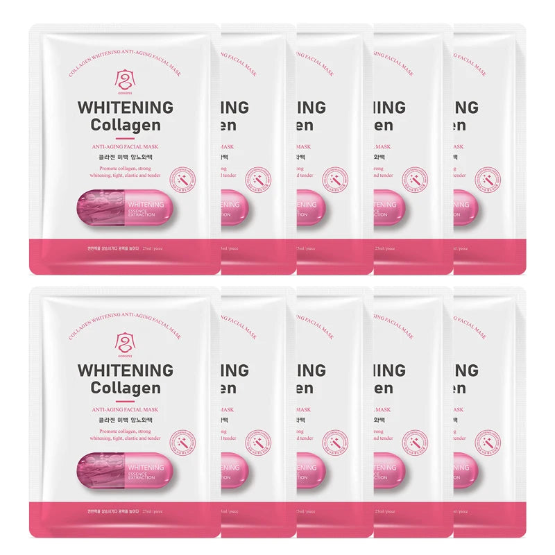 GONGPEI Whitening Face Mask Moisturizing Anti Wrinkles Anti-Aging Nicotinamide Vitamin C Facial Masks Korean Skin Care Cosmetics