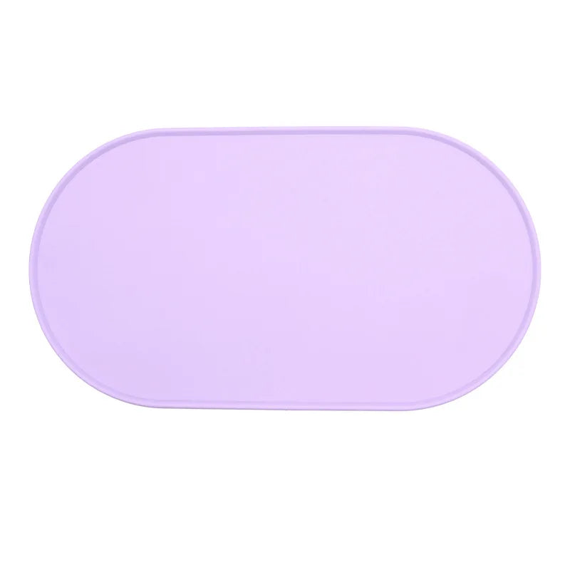 Silicone pet feeding dog and cat bowl food mat, non stick waterproof pet food feeding mat,anti slip dog feeder,splash proof tray