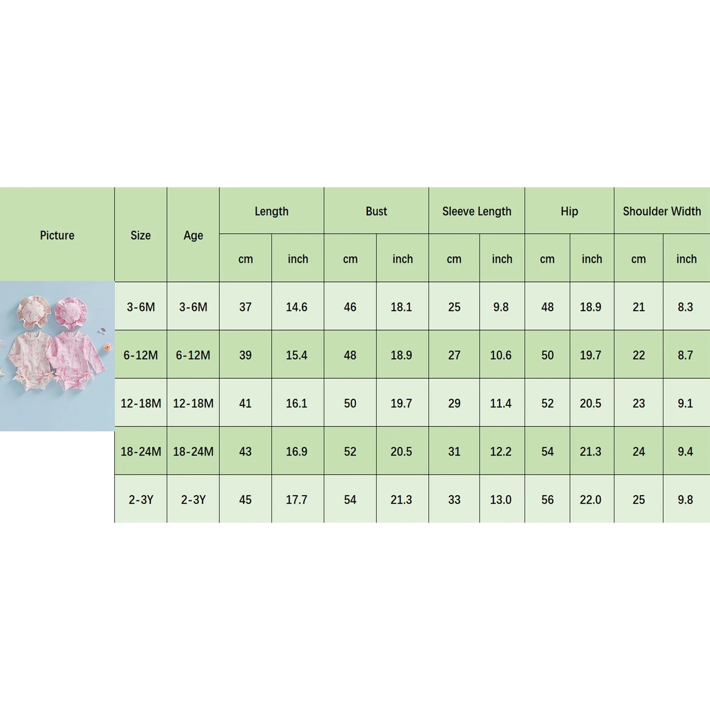 Toddler Baby Girl Rash Guard Swimsuit Bow Print Ruffled Long Sleeve Round Neck Beachwear Jumpsuit and Hat Swimwear 2Pcs Set