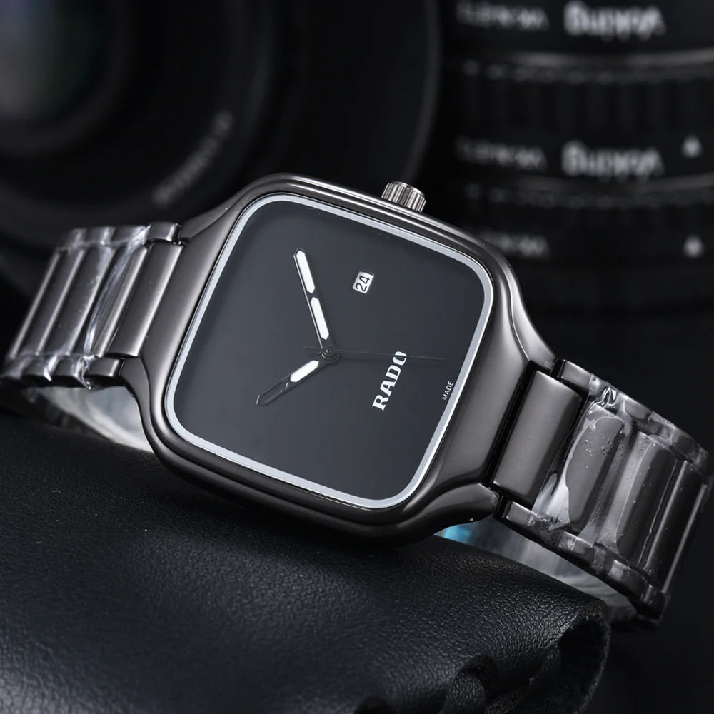 TOP Quality Rado Original Brand Watches For Mens Fashion Multifunction Auto Date Quartz Watch Classic Business AAA Male Clocks