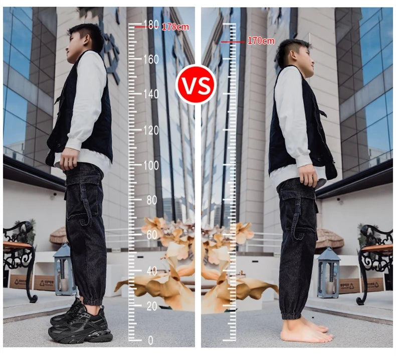 High Quality Casual Sports Elevator Shoes Height Boosting Dad Shoes for Men Hidden Heels Increase Insole 8CM Unisex Lift Sneaker