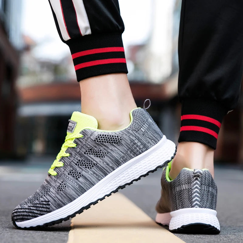 Breathable Women Running Shoes Lightweight Anti-slip Female Sports Shoes Outdoor Soft Women's Sneakers Lace Up Fashion Tennis