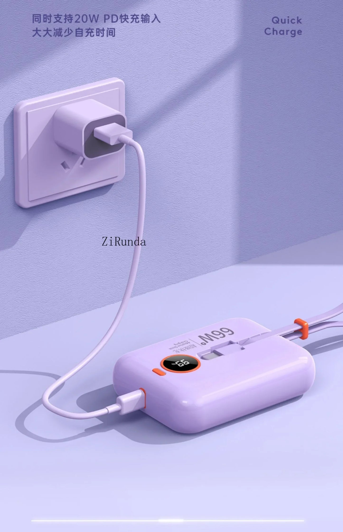 50000mAh Power Bank 120W Super Fast Charging 100% Sufficient Capacity Portable Battery Charger Digital Display For iPhone Xiaomi