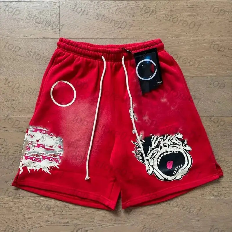 2026 Summer Men's "Is This What Heaven Smells Like?" Graphic Sweat Shorts Oversized Pants, Suitable for Daily Wear and Training
