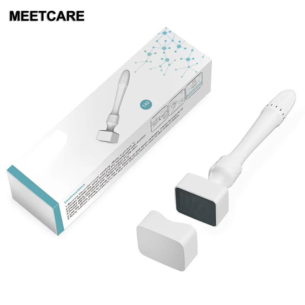 Hot Derma Roller 140 Stainless Steel Needle Adjustable Needle Length Stamp Microneedle For Skin Care Beauty Tools 140