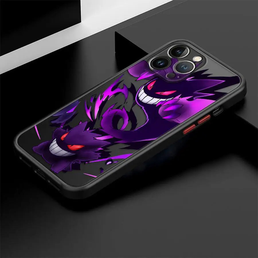 Case for iPhone 17 Pro Max 15 17e 7 8 SE XS XR Air 16 Plus 14 12 13 Mini 11 Funda Back Phone Cover Pokemon Gengar Cool
