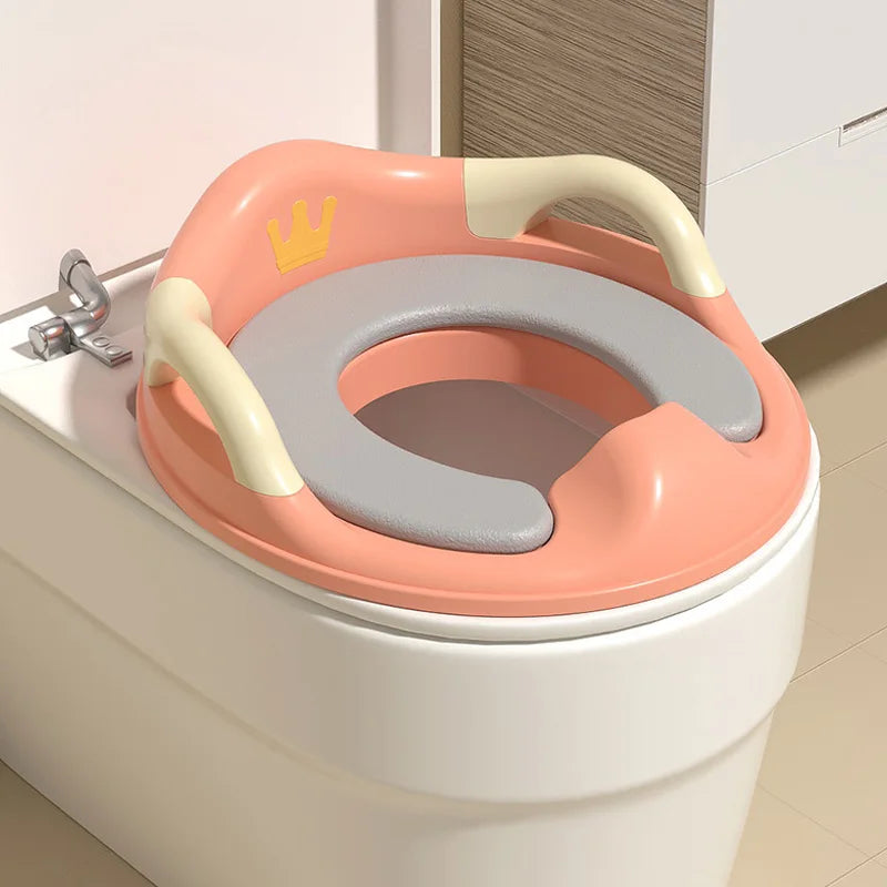 Baby Potty Mat Training Seat Handle Portable Soft Potty Mats Kid Toilet Household Auxiliary Non-slip Toilet Child WC Reducer
