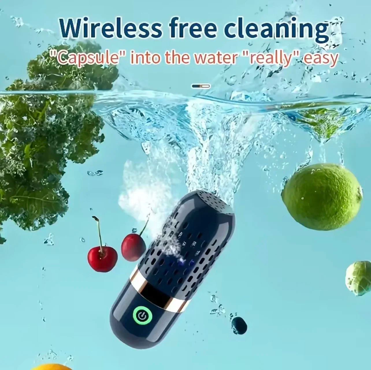 HOMEFISH Multifunctional 3000mAh Fruit And Vegetable Cleaning Machine - Portable Device for Cleaning Fruits And Veggies