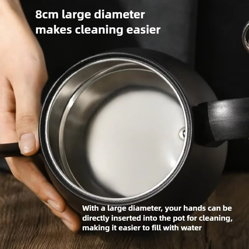 Smart Electric Gooseneck Kettle 1L 1000W, Stainless Steel Pour Over Coffee/Tea, 40-100°C Temp Control, Auto Shut-Off