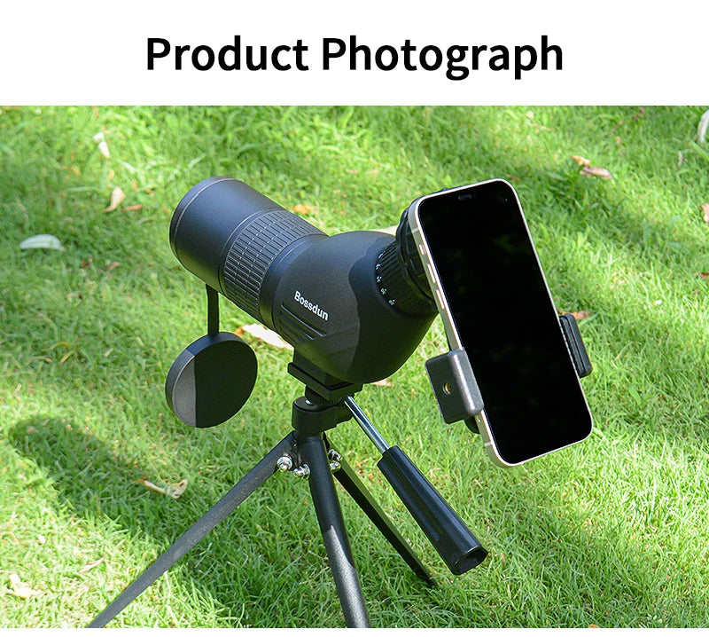 12-36X50 HD Zoom Monocular Spotting Scope Powerful Telescope Bak4 Prism Waterproof Anti-Fog for Outdoor Camping Bird Watching