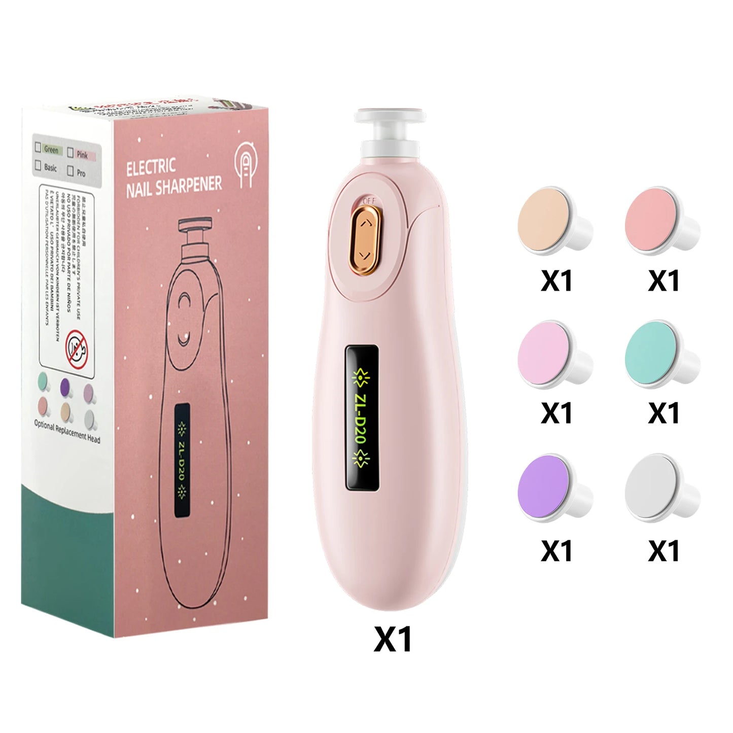 Baby Electric Nail Trimmer Kid Nail Polisher Tool Baby Care Multifunctional Fingernail Cutter Trimmer Infant