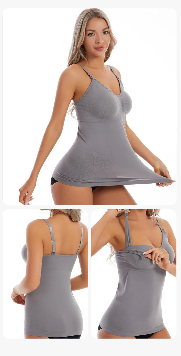 Summer Solid Clolor Sleeveless Nursing Clothes Women Pregnant Tank Top Plus Size Maternity Clothing Breastfeeding Vest