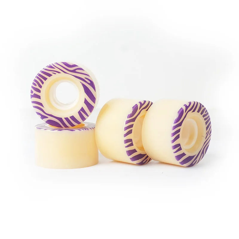 55*32mm Skateboard Wheels 80A HR65% Rebound All-Round Cruiser Trick Wheels for Double Kick Skateboard  Wheel Accessories