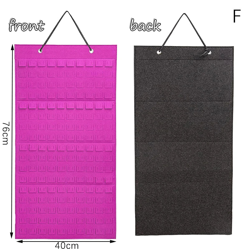 Earrings Hanging Organizer Wall Earring Holder Soft Felt Hanger For Jewelry Necklace Earring Ring Stud Display Holder