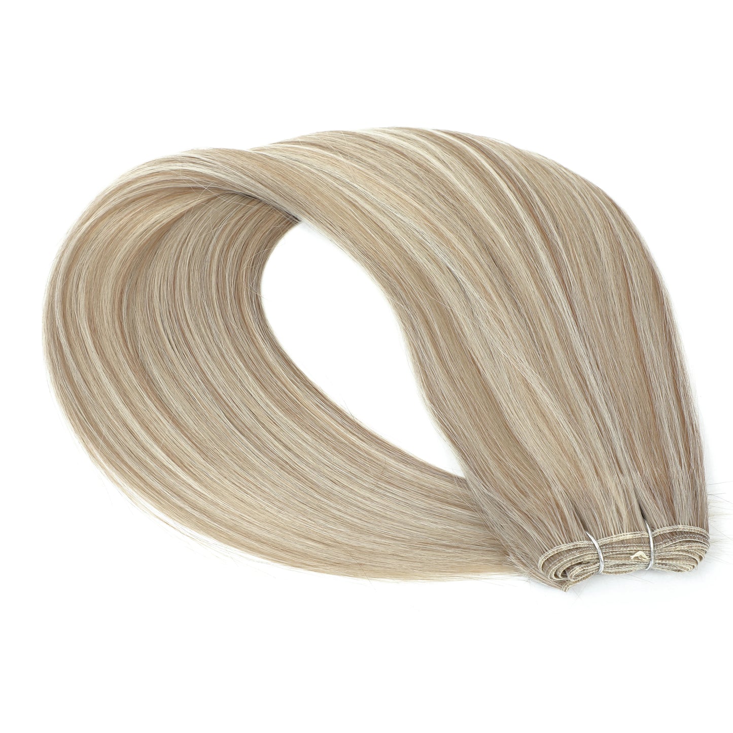 Piano Blonde Straight Hair Bundles Smooth Hair Extensions Fake Fibers Synthetic Yaki Straight Hair Weaving Full to End Free Ship