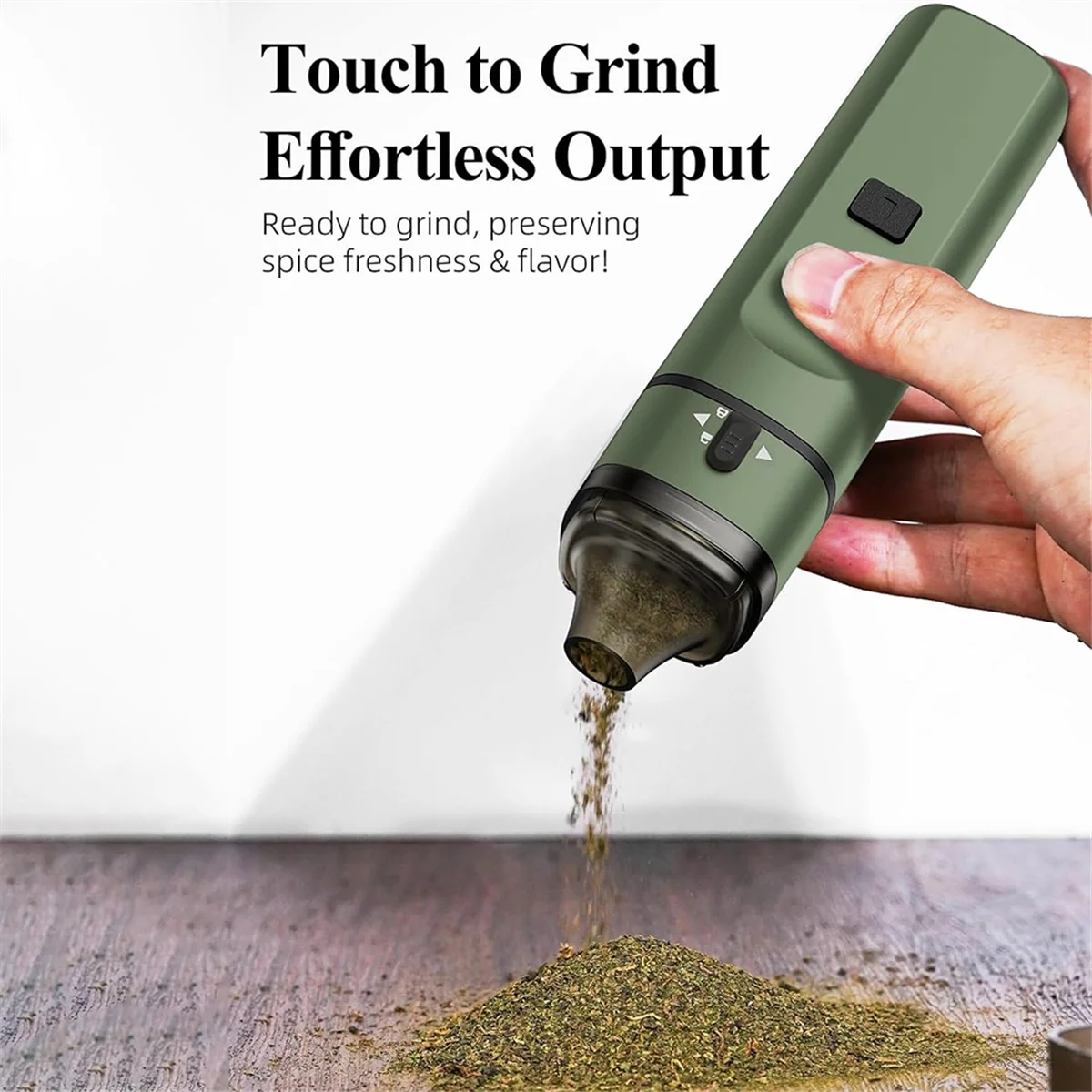 B15C Portable Auto Grind Electric Herb Grinder One-Touch Grinding Up To 1.5G Automatic Dry Spice Mill Machine