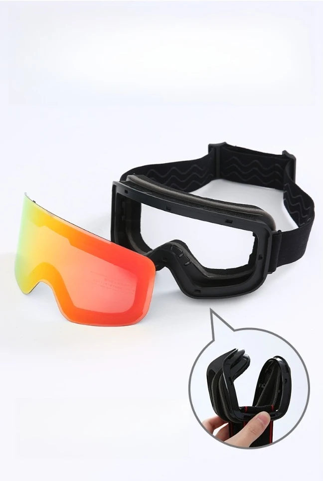 Double Layer UV400 Ski Goggles Anti-Fog Anti-UV UV400 REVO TPU Glasses Eyewear for Adult Skiing Outdoor Sports Snowboard Winter
