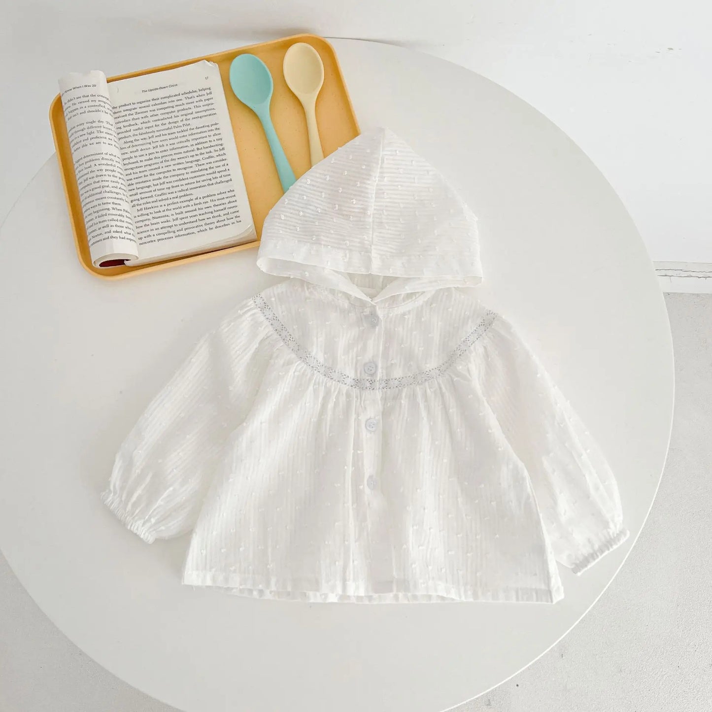 Summer Newborn Infant Baby Girls Thin Sun Protection Clothing Cherry Printing Hooded Coat Ventilate Jacket Kids  Baby Clothing