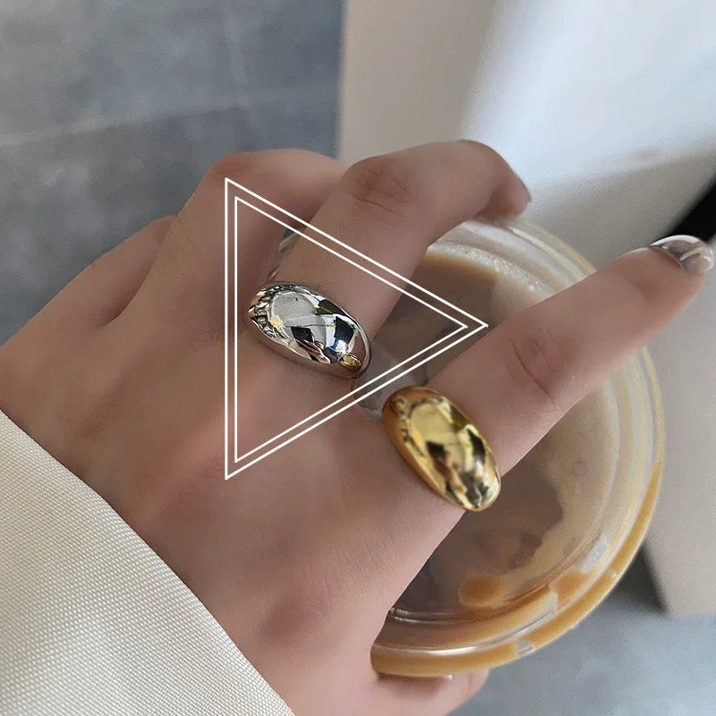 VENTFILLE 925 Sterling Silver Geometric Line Cross Wrap Open Ring For Women Gift Irregular Punk Adjustable Jewelry Dropshipping