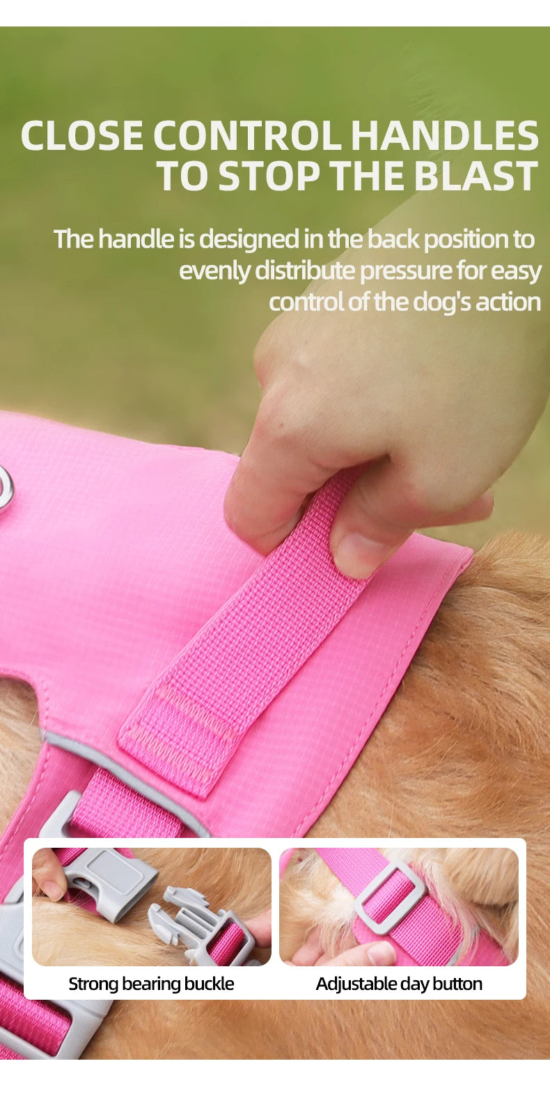 Dog Harness Upgraded Nylon Waterproof Tactical Vest for Small Medium Large Dogs Reflective Dog Harnesses Pet Dogs Accessoires