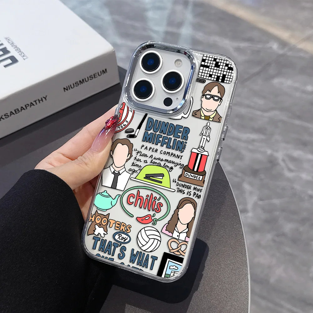The office Tv Show Hot  Phone Case For iPhone 17 16e 16 15 14 13 12 11 mini Pro Max X XR XSMAX 8 Air Plus Transparent Soft Cover