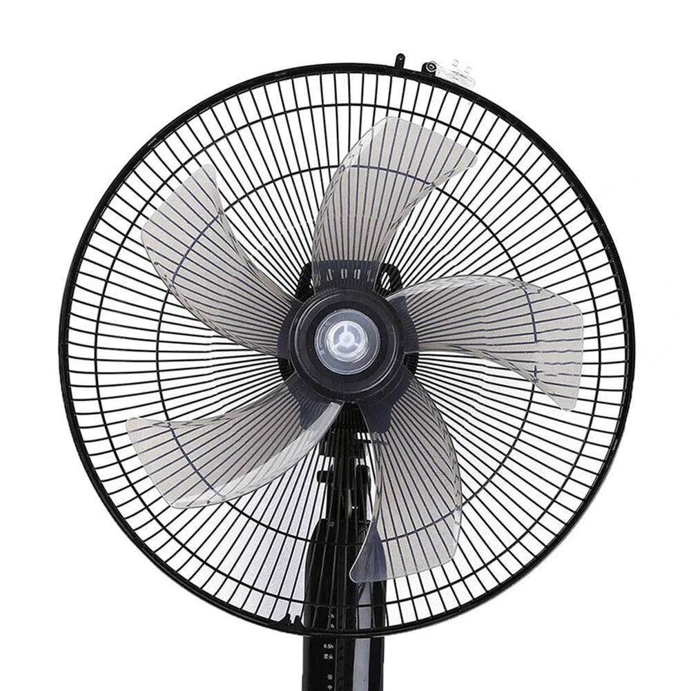 1 Pcs 16 Inch Household Plastic Fan Blade Five Leaves With Nut Cover For Pedestal Fan Table Fanner Accessory