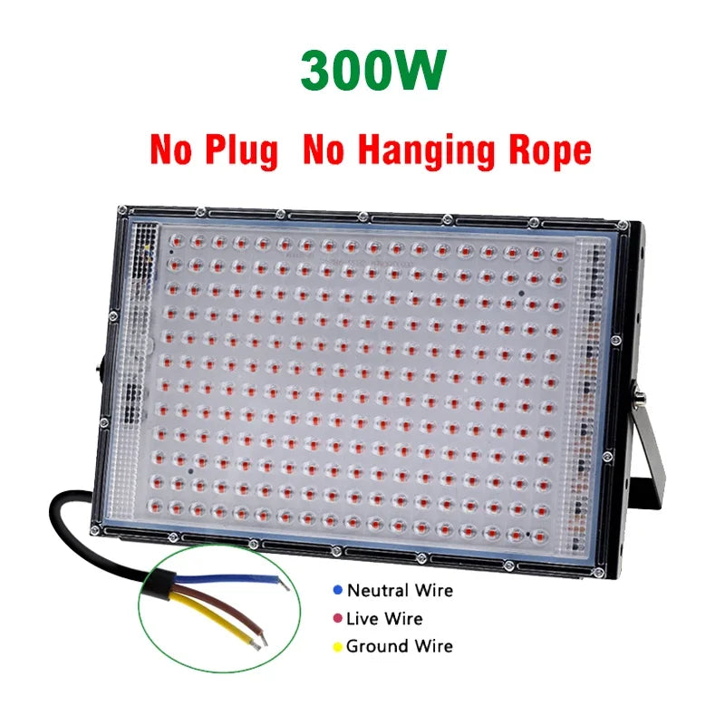 Full Spectrum LED Grow Lights 50/300W Plant Lamp Indoor Plants Phyto Lamp Greenhouse Hydroponic Plant Vegetable Growing Lamp