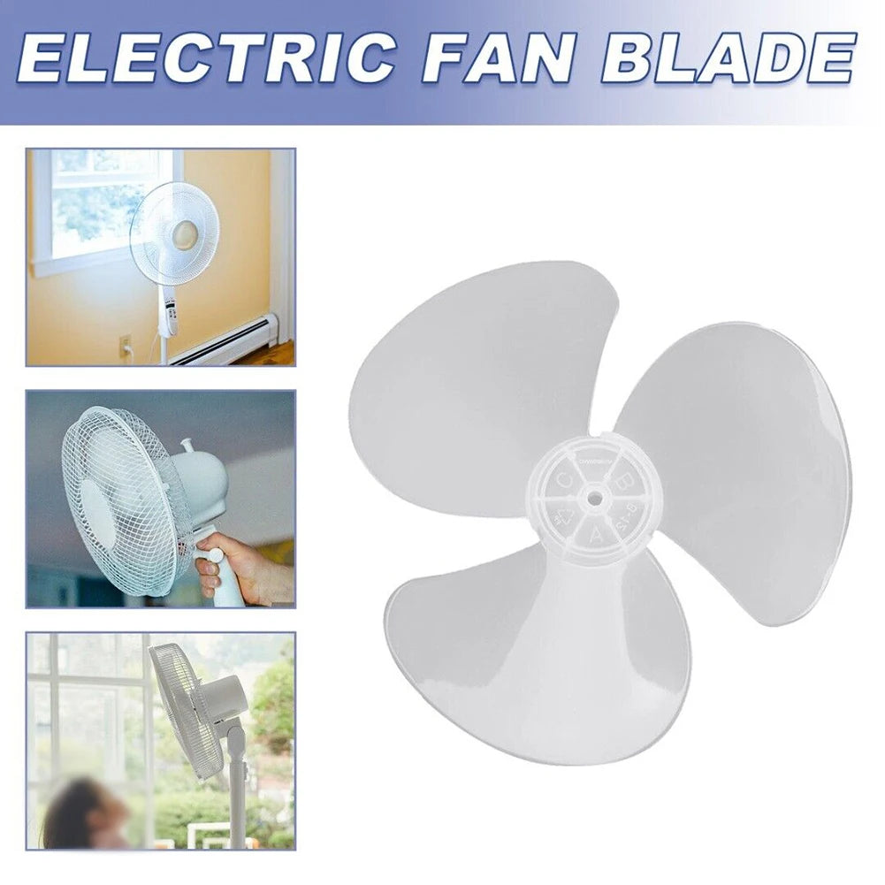 16 Inch 3 Leaves Fan Blades Household Plastic Fan Blade Three Leaves For Standing Pedestal Fan Table Fanner General Accessories