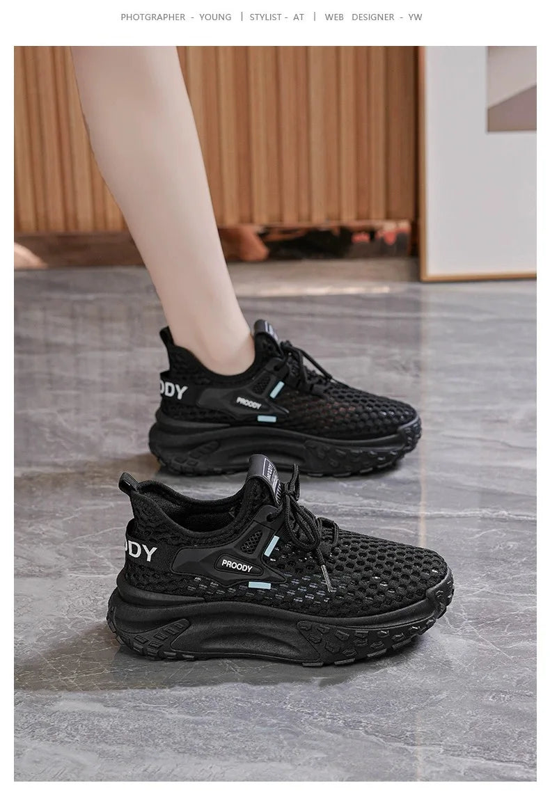 Breathable Women Running Shoes Lightweight Female Sports Shoes Fashion Tennis Outdoor Soft Lace Up Women's Sneakers Q110