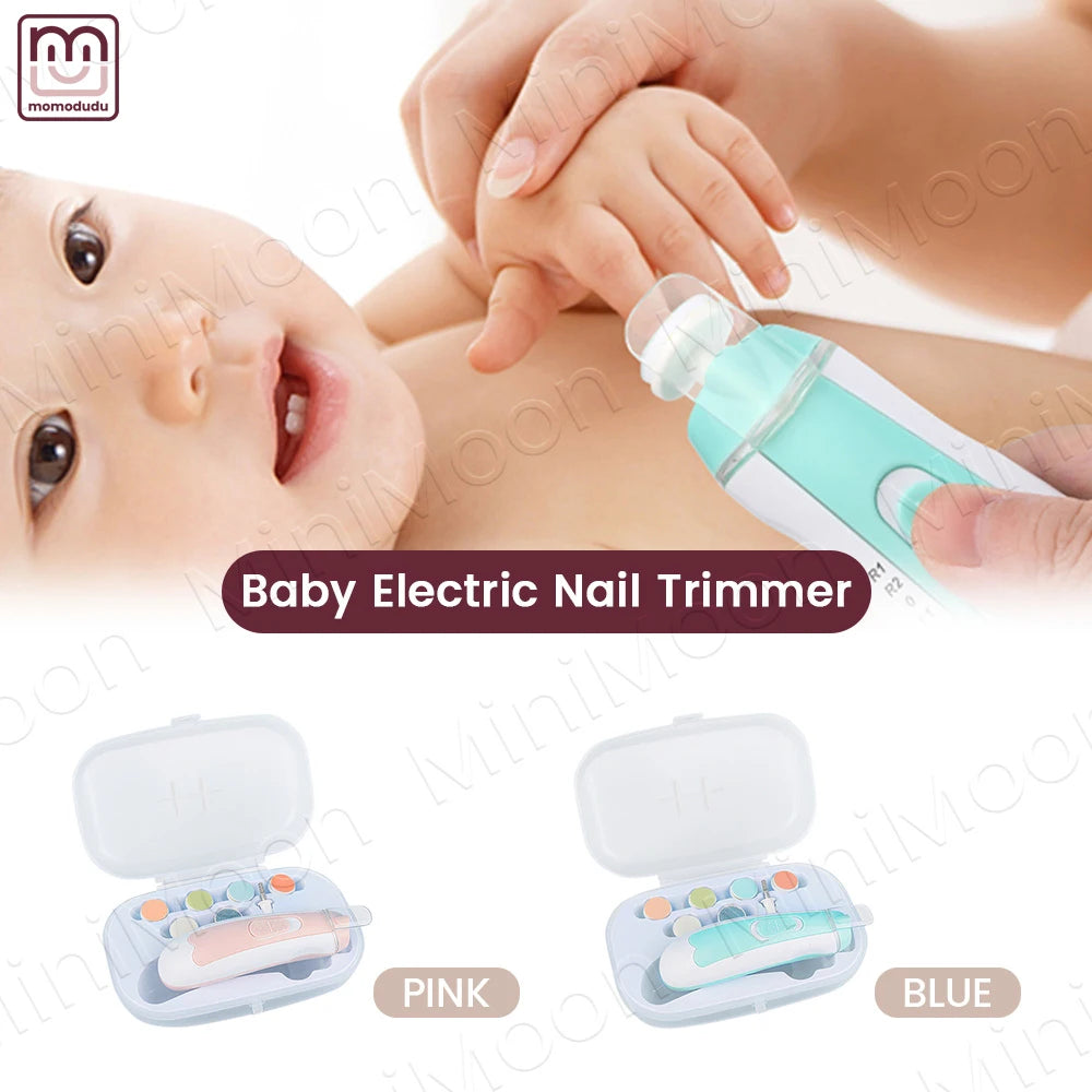 Baby Electric Nail Trimmer, 4-Speed with LED Light for Safe, Pain-Free Manicures at Home, Gentle on Skin