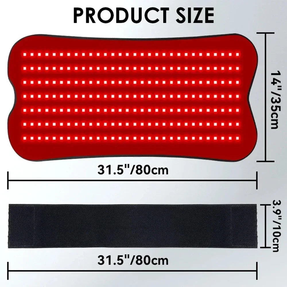 210pcs LED Bead Red Light Belt Red Infrared Light Therapy Pad LED Beauty Devices for Face and Body Back Knee Hands Feet Relief