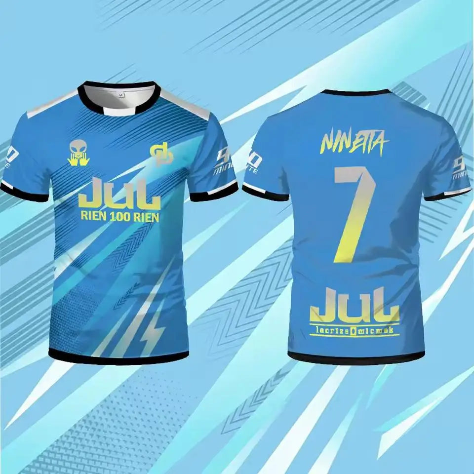 Jul Toto Ninetta 2026 Rien 100 Rien Soccer Jersey Summer Outdoor Breathable Training T-shirt Unisex Crew Neck Tee For Mens Women