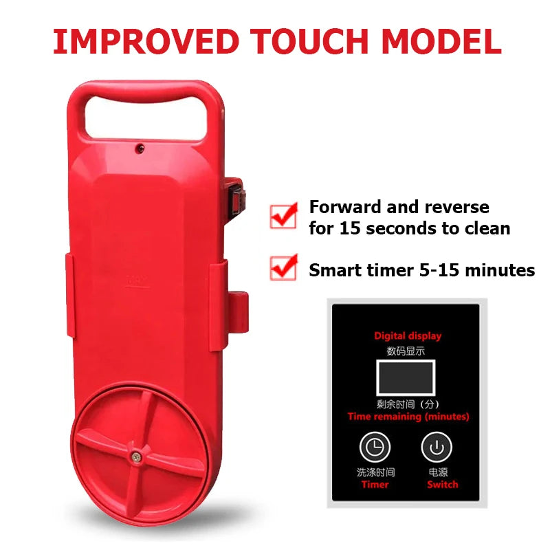 Mini Portable Washing Machine Microcomputer control Household Ultrasonic Cloth Washer Forward Reverse Bilateral Cleaning Device