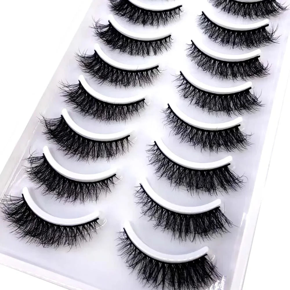 33 Style 10/50/100 Boxes 10Pairs Natural 3D Mink False Eyelashes Makeup Fake Eye Lashes Faux Cils Make Up Beauty Tools Wholesale