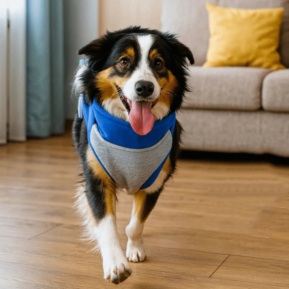 Waterproof Adjustable Dogs Down Clothes Thicken Warm Winter Dog Clothes Soft with Harness Dog Coat for Dogs Cats