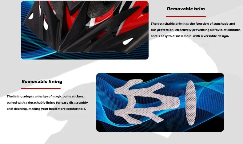 Cycling Safety Helmet Man Women Road Mountain Bike Helmet Outdoor Bicycle Skateboard Scooter Integrally-Molded Ultralight Helmet