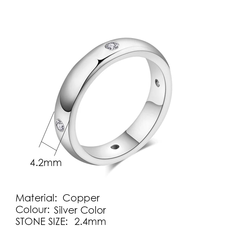 Ring For Women & Men Classic Engagement Wedding Lover Rings AAA+ Cubic Zirconia Fashion Jewelry R011 R062