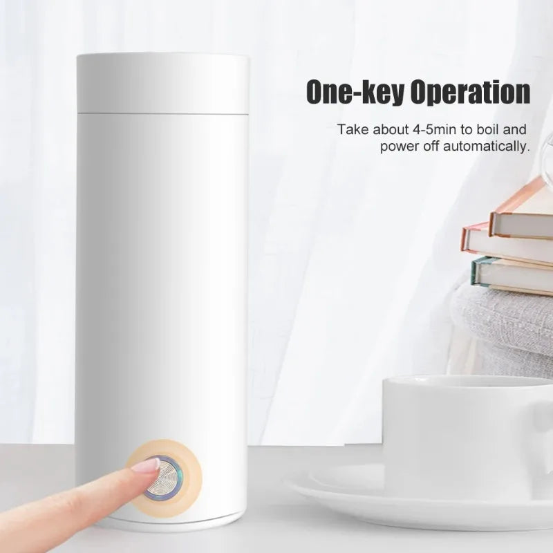 Portable Electric Kettles Cup 400ml 220V Tea Coffee Milk Electric Kettle Travel Boil Water Keep Warm Kitchen Appliances Thermo